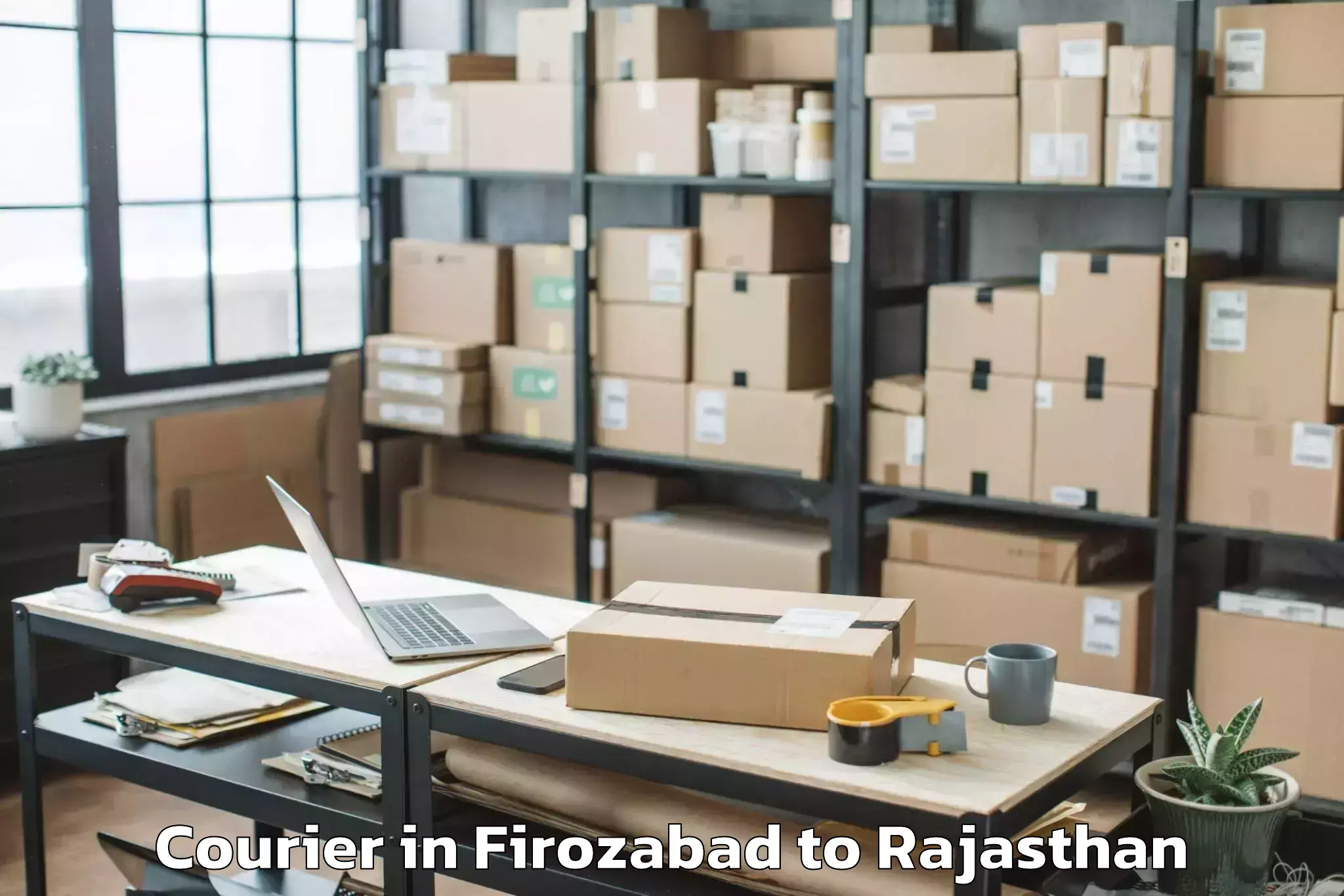 Easy Firozabad to Bonli Courier Booking